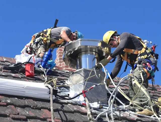Protective chimney cap installed by West Covina Chimney Sweep in West Covina, CA