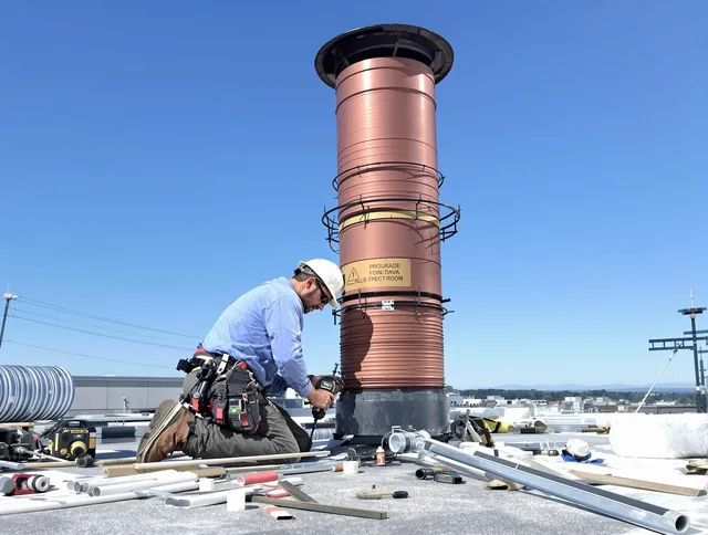 Installed chimney liner by West Covina Chimney Sweep in West Covina, CA