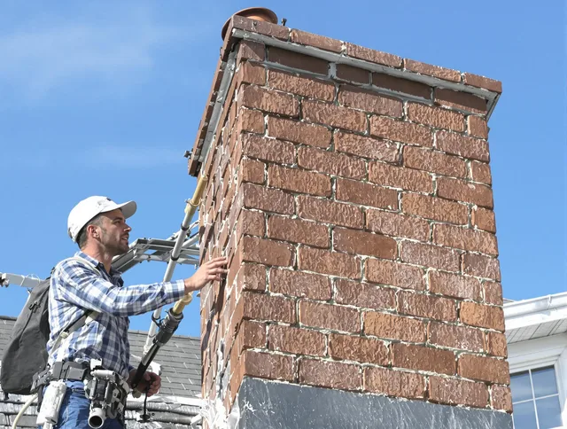 Brickwork for a chimney rebuild by West Covina Chimney Sweep in West Covina, CA