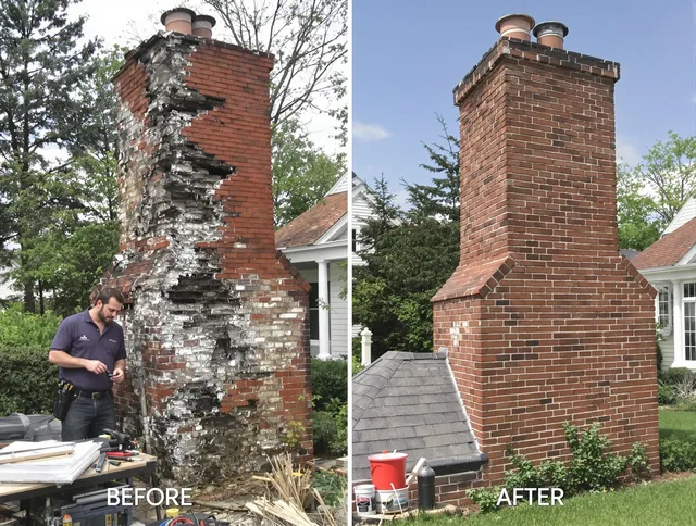 West Covina Chimney Sweep performing a full chimney restoration in West Covina, CA
