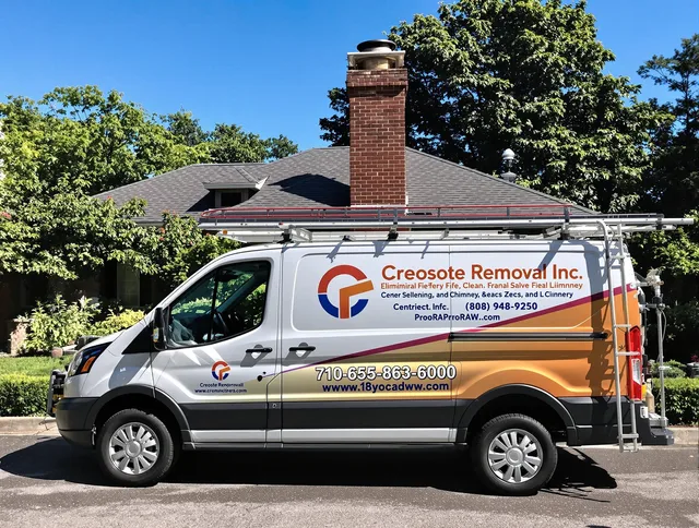 West Covina Chimney Sweep technician removing creosote safely in West Covina, CA