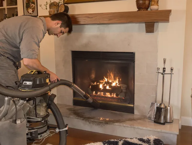 Routine fireplace upkeep by West Covina Chimney Sweep in West Covina, CA