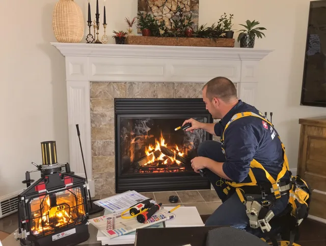 Safety-focused fireplace inspection by West Covina Chimney Sweep in West Covina, CA